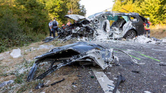 Verkehrsunfall B10 Ersinger Kreuz