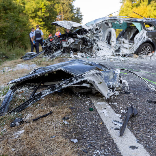 Verkehrsunfall B10 Ersinger Kreuz