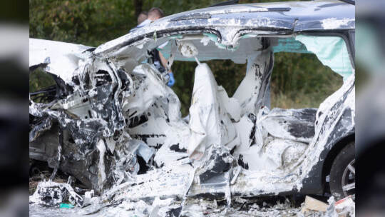 Verkehrsunfall B10 Ersinger Kreuz