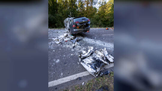 Verkehrsunfall B10 Ersinger Kreuz