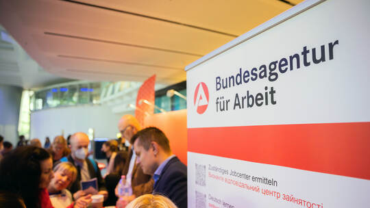 Jobmesse für ukrainische Geflüchtete