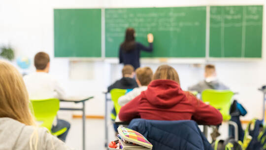 Schulklasse im Unterricht