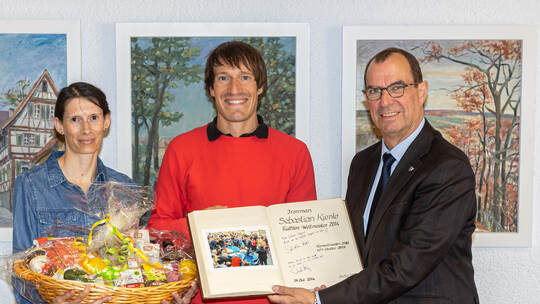 Empfang Sebastian Kienle Mühlacker