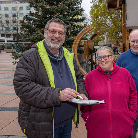 Aufbau Weihnachtsmarkt Marktplatz 2022