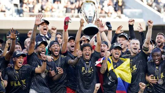 Los Angeles FC - Jubelnde Spieler Los Angeles FC - Jubelnde Spieler