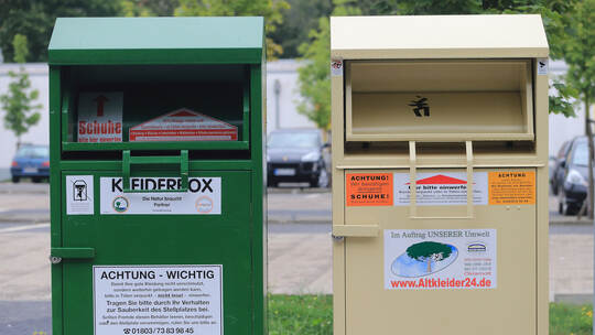 Container für Altkleider
