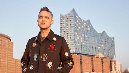 Robbie Williams im Hamburger Hafen