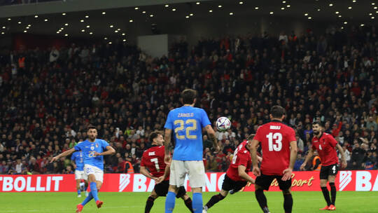 Albania v Italy - Friendly Game Vincenzo Grifo of Italy scoring a goal during the football friendly football game betwee