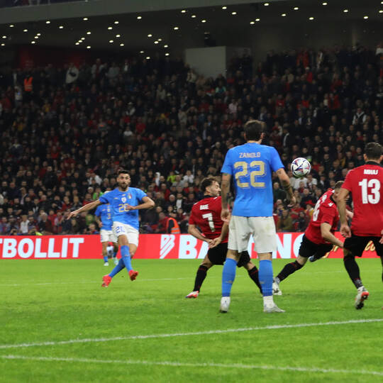 Albania v Italy - Friendly Game Vincenzo Grifo of Italy scoring a goal during the football friendly football game betwee