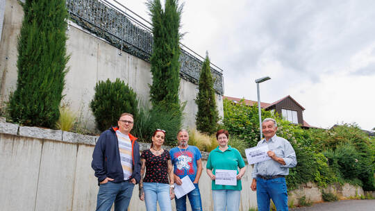 Eisingen Meisenstraße Protest