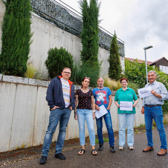 Eisingen Meisenstraße Protest