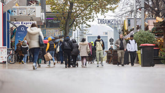 Fußgängerzone Innenstadt Einkaufen