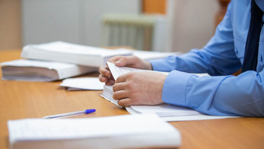 Litigation in a Russian court, courtroom