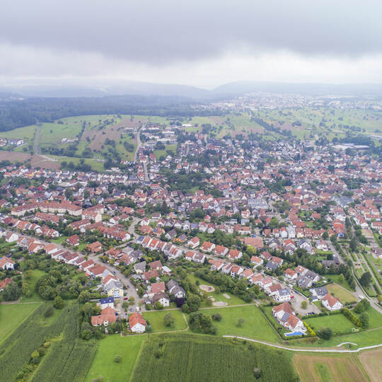 Luftbild Karlsbad Langensteinbach