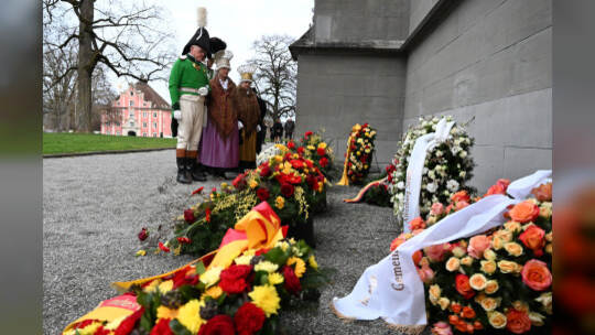 Öffentliche Trauerfeier für Max Markgraf von Baden