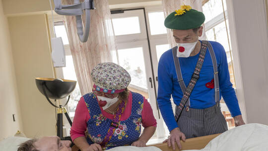 Clownvisite Albert Stehling Haus