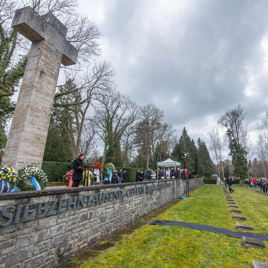 Gedenken 23 Februar Hauptfriedhof