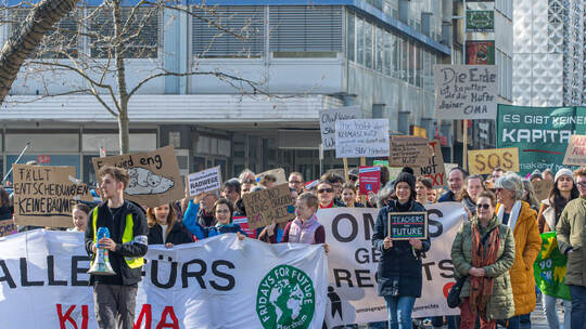 Klima Demo Marktplatz