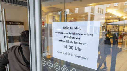 Galeria Pforzheim Betriebsversammlung