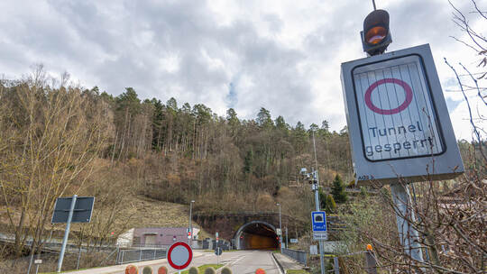Sperrung Meisterntunnel Bad Wildbad
