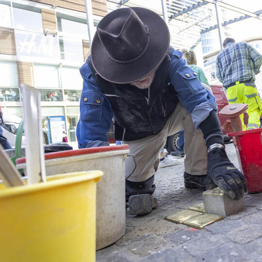 Stolpersteinverlegung Woche der Brüderlichkeit