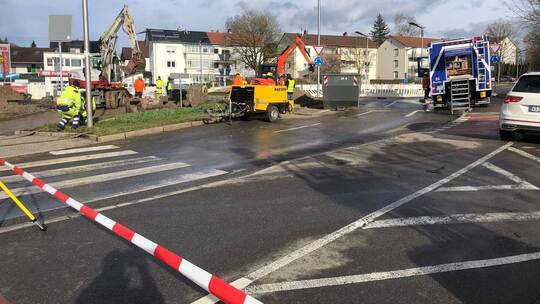 Wasserrohrbruch Villingen-Schwenningen