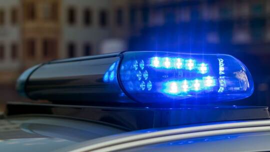 Polizeifahrzeug - Blaulicht Polizeifahrzeug - Blaulicht