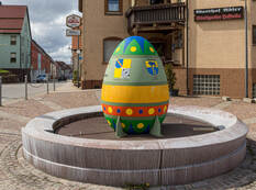 Osterei Wurmberg Brunnen