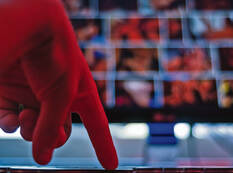 monitor with prohibited content when the user's fingers are browsing an illegal site on the Internet,