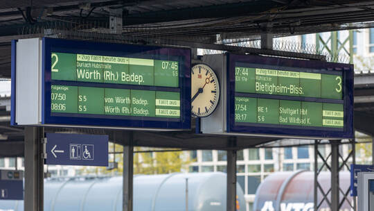 Warnstreik EVG und Bus