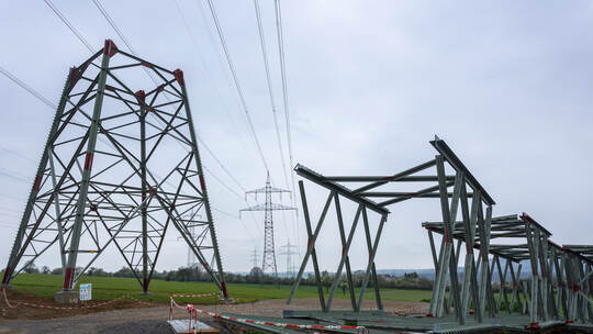 Strom Überleitungen Zwischen Ötisheim Enzberg