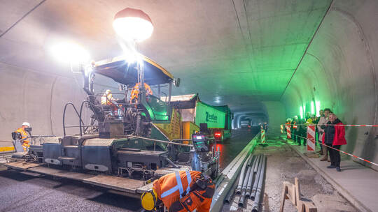 Baufortschritt Arlinger Tunnel