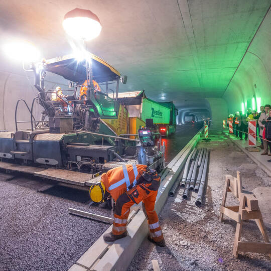 Baufortschritt Arlinger Tunnel