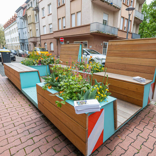 Einweihung Parkplets Salierstraße