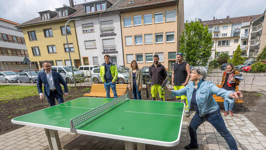 Einweihung Tischtennisplatte