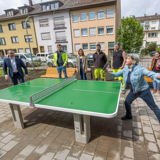 Einweihung Tischtennisplatte