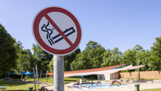Wartberg Freibad Verbotsschilder