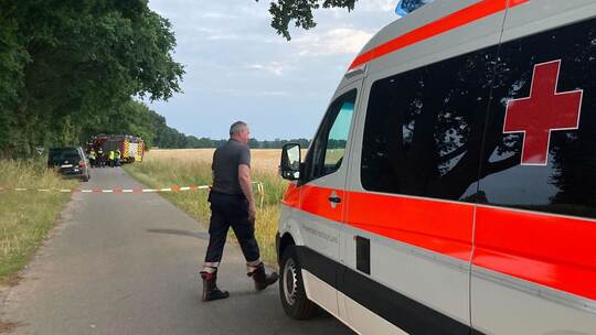 Baggerunfall in Toppenstedt