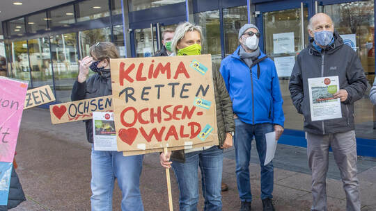 Gemeinderat Demo Gewerbe Ochsenwäldle