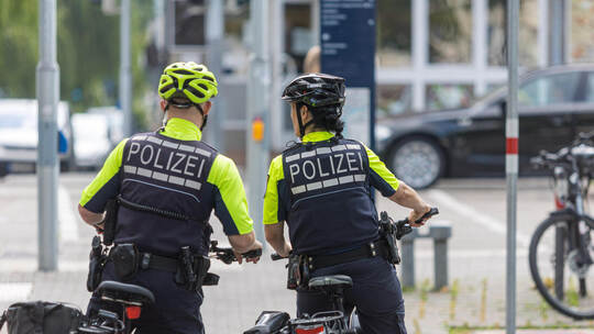 Polizei Fahrradstreife Turnplatz