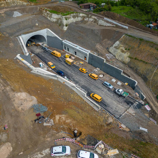 Baufortschritt Arlinger Tunnel