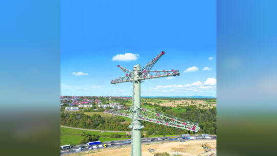 Vollwandmast 380kv TransNet