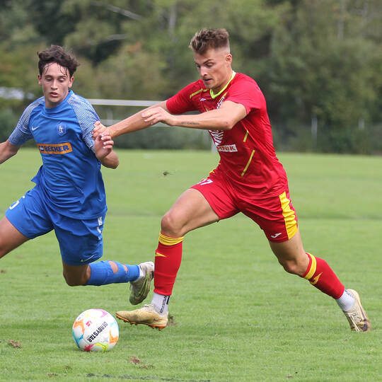 FC Denzlingen vs 1.CFR Pforzheim, Fussball, Oberliga Baden-Wuerttemberg 2023/2024, 16.09.2023