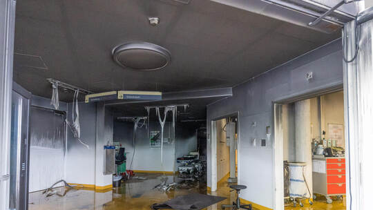 Brand Zentrale Notaufnahme
