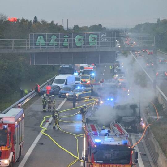 Schwerer Verkehrsunfall auf der A5