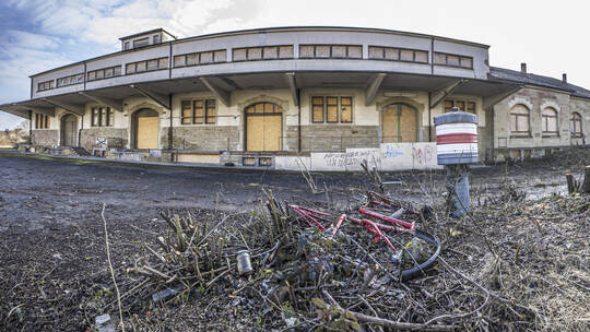 Güterbahnhof Supermarkt Neubau