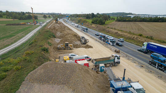A8 Baustelle Rundgang