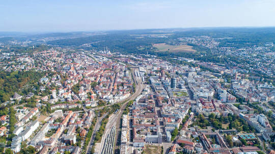 Luftbild Pforzheim Innenstadt Oststadt Buckenberg