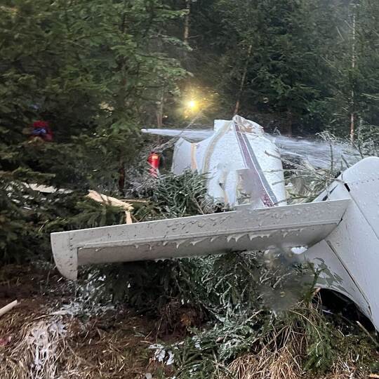 Absturz von Kleinflugzeug