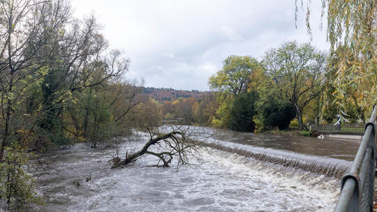 Nagold Wasserstand nach Starkregen
